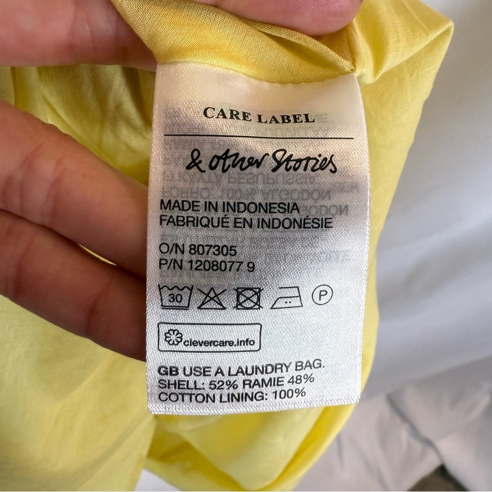 & Other Stories Yellow  Halter Maxi Dress size:L - Picture 13 of 14